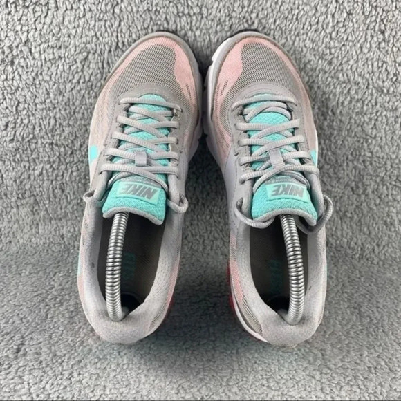 NIKE REAX RUN 9 Shoes Womens 8 Running Training Gray Turquoise Sneakers Lace Up - Picture 6 of 12